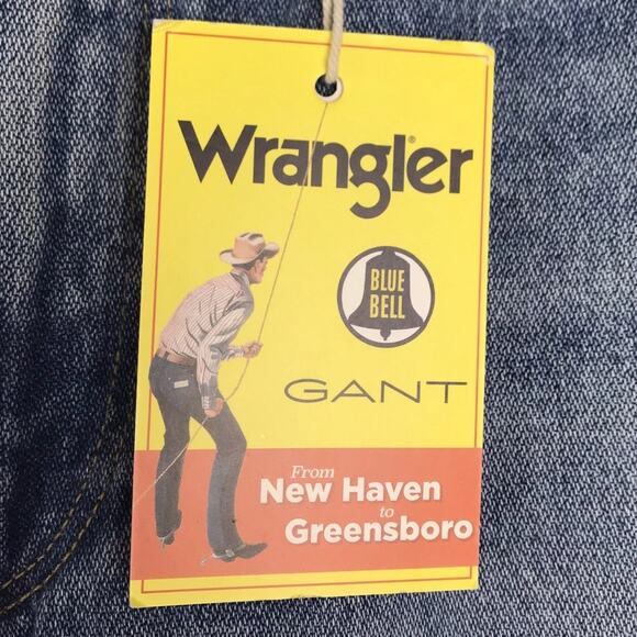 NWT GANT x Wrangler Men’s MWZ Original Fit Rodeo Cowboy Bootcut Jeans 29x32 - Picture 8 of 15